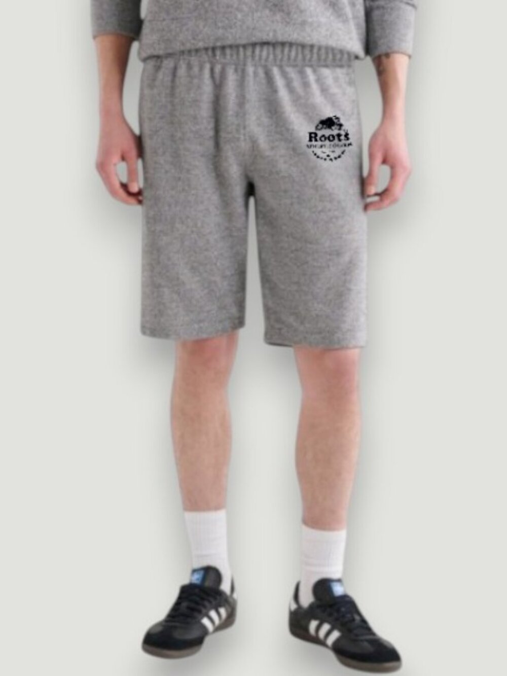 Roots Athletic Goods heathered sweatshorts grey men's size XS